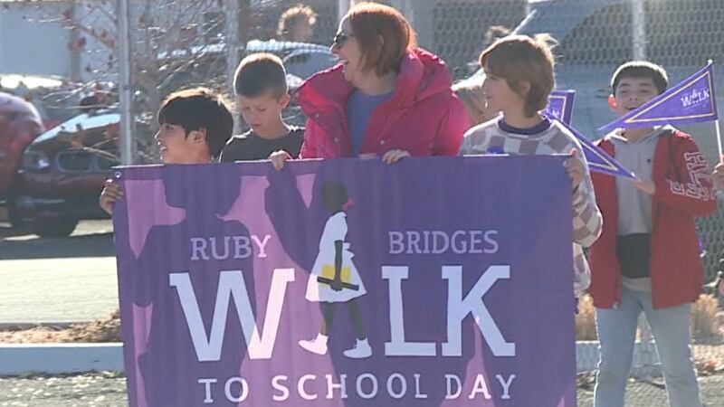 Reno schools march local roads for Ruby Bridges.
