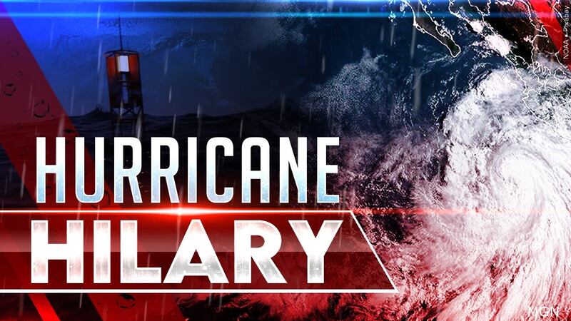 Hurricane Hilary graphic