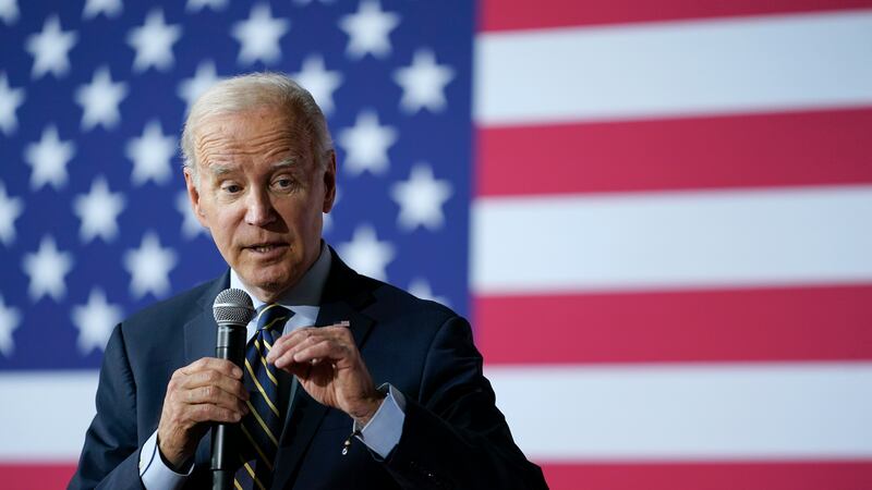 President Joe Biden speaks about his economic agenda at International Union of Operating...