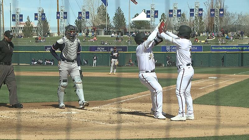 The Reno Aces’ (1-0) offense erupted for 18 hits