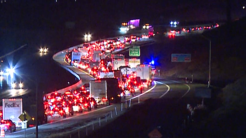 Traffic at a standstill in Northbound lanes