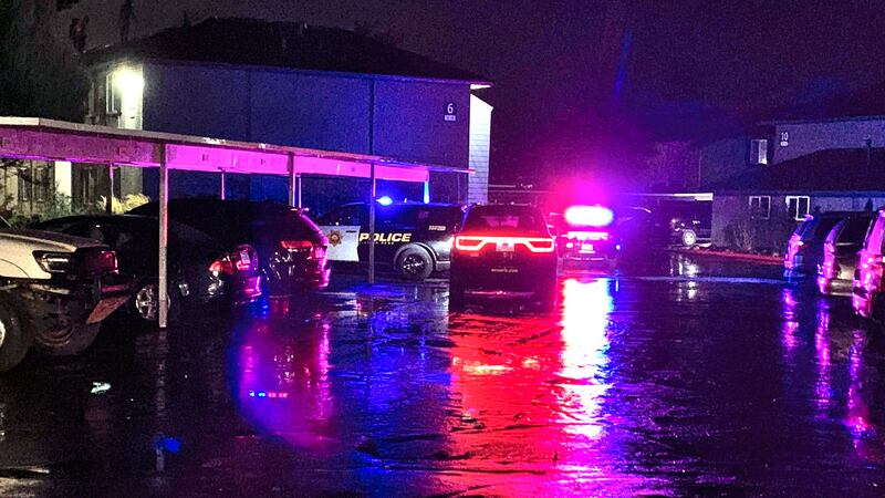 The Reno Police Department on the scene of an incident at The Phoenix Reno apartments.