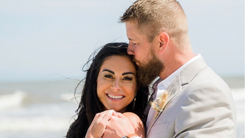 This photo posted to a GoFundMe page shows Samantha Miller and Aric Hutchinson on their...
