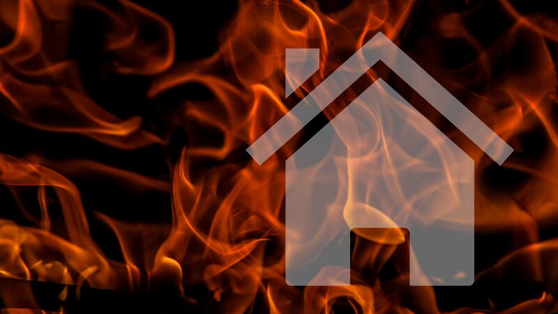 FILE. House fire graphic.