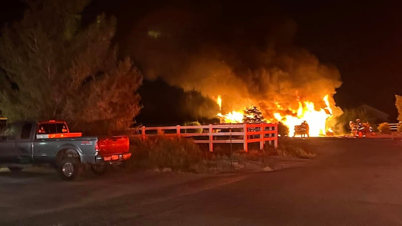 The fire broke out late Tuesday night, fire crews said