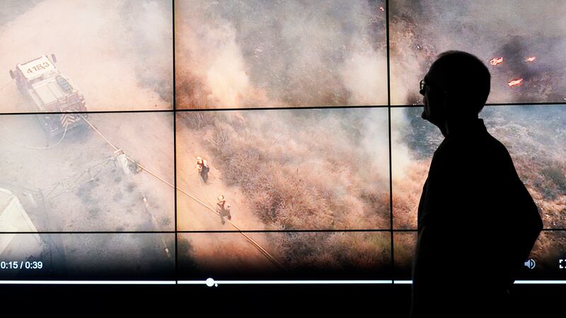 Falco Kuester, a researcher at ALERTCalifornia, a program run by the University of California...