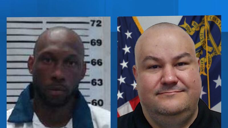 Correctional Officer Robert Clark, right, died after he was assaulted by inmate Layton Lester...