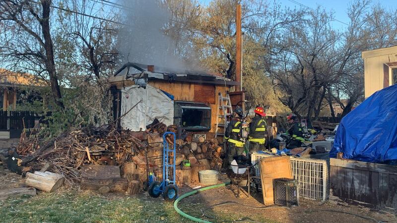 The fire broke out in the 5200 block of Carol Drive in Sun Valley Friday morning