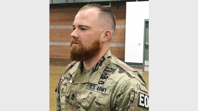 Nevada Army National Guard Sgt. 1st Class Benjamin Hopper. Nevada National Guard photo.
