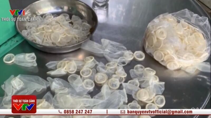 Vietnam Police discover over 300,000 used condoms being resold